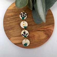 Load image into Gallery viewer, Stacked Birth Flower Earrings
