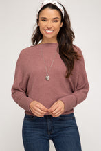 Load image into Gallery viewer, Thermal Knit Top- Mauve
